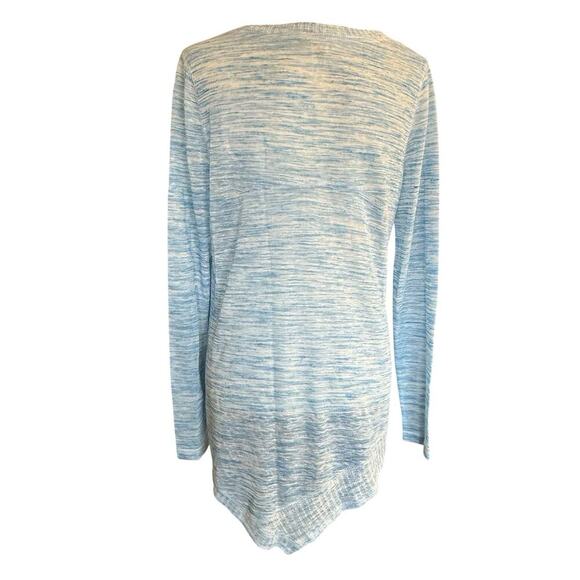 Sundance Beautiful Dreamer Asymmetrical Lightweight Tunic Sweater Top M Blue - Picture 4 of 12